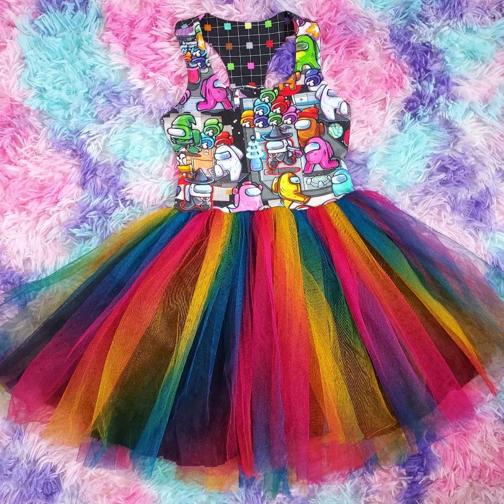 Custom made Among us Tula dress Size 8